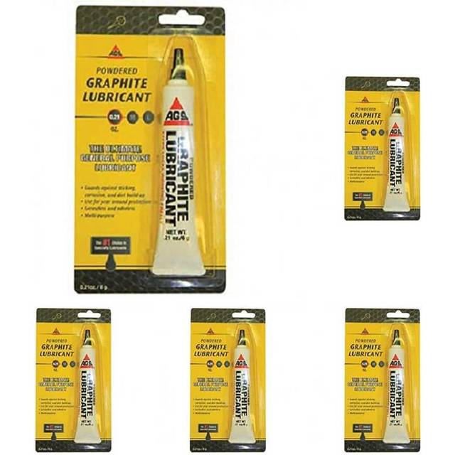 5-Pack AGS Extra-Fine Dry Powdered Lubricant, 0.21 oz.