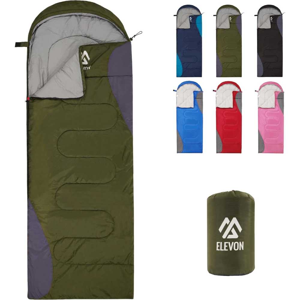 Elevon 3-Season Sleeping Bag w/ Compression Sack