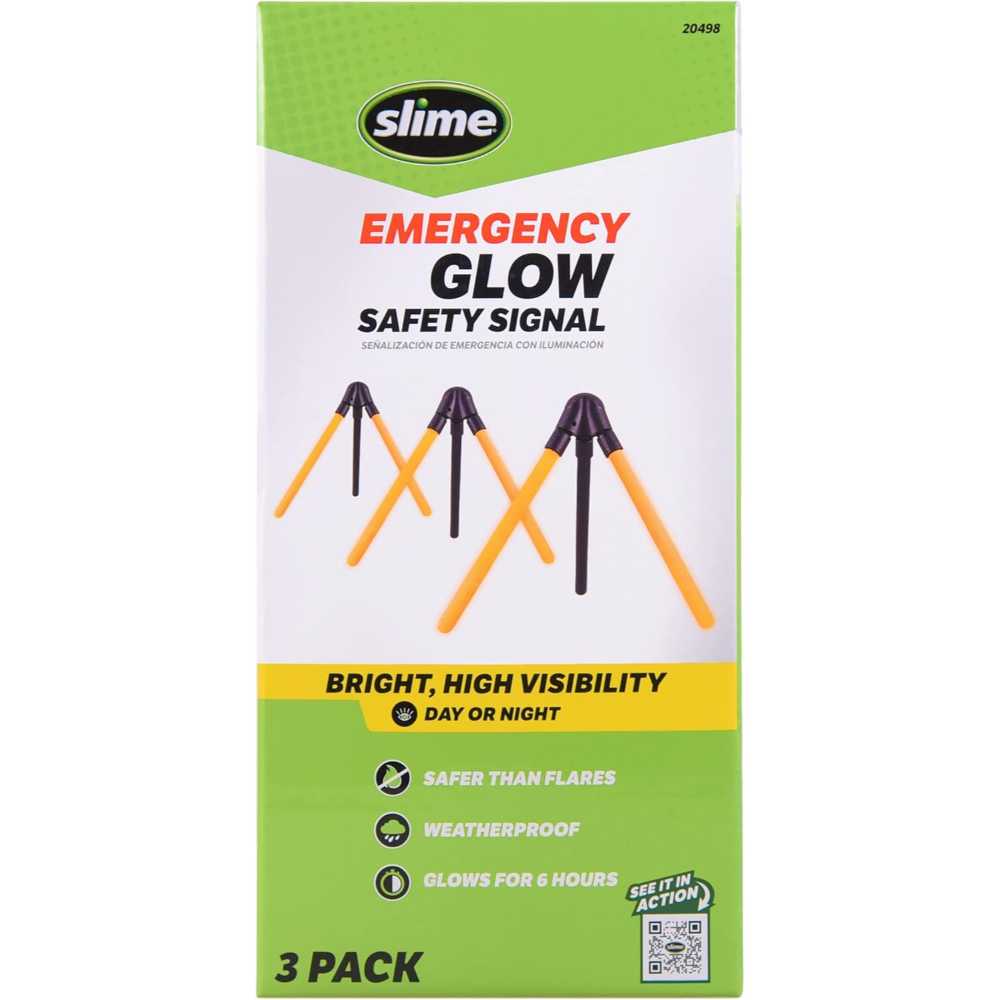 3-Pack Slime Glow Emergency Roadside Signals