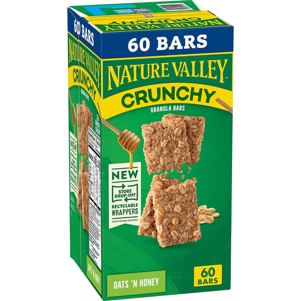 60-Bars Nature Valley Crunchy Granola Bars (Oats 'n Honey)