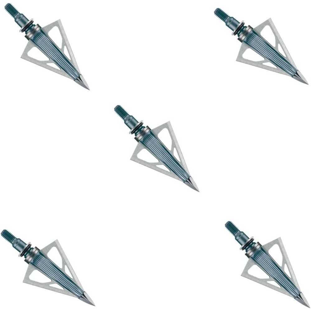 5-Pack New Archery Products Thunderhead Crossbow Fixed Broadhead (100 Grain)