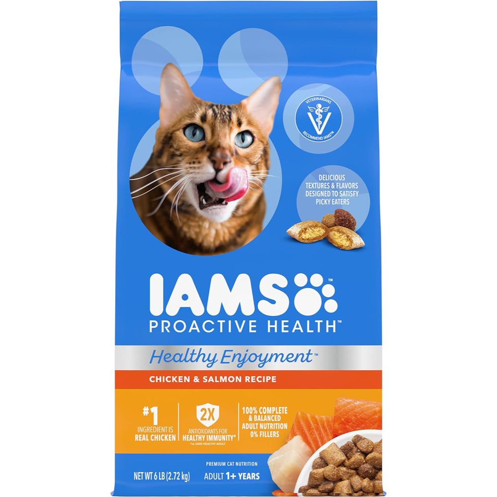 Iams Healthy Enjoyment Dry Cat Food, 6 lbs. (Chicken & Salmon)