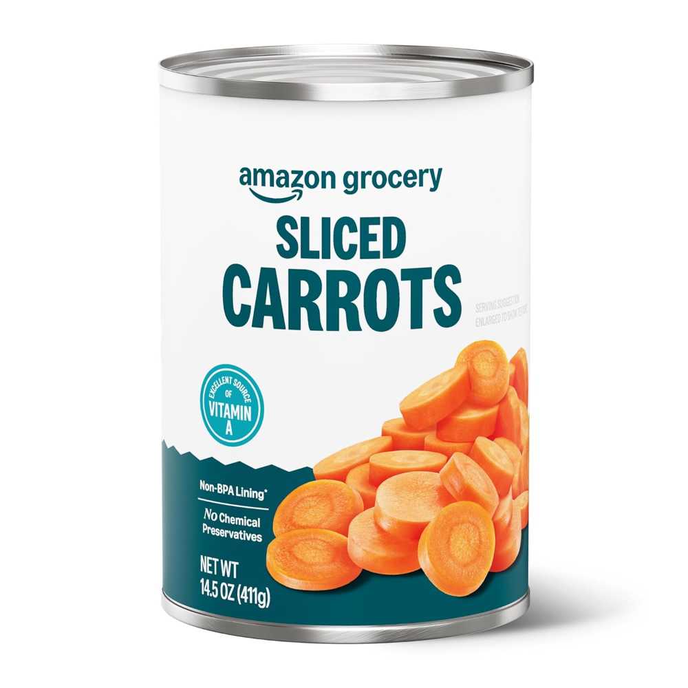 Amazon Grocery Canned Sliced Carrots, 14.5 oz.