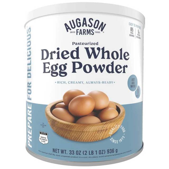 (BOGO) 2-Pack Augason Farms Whole Egg Powder Can ($46.99 / Can)