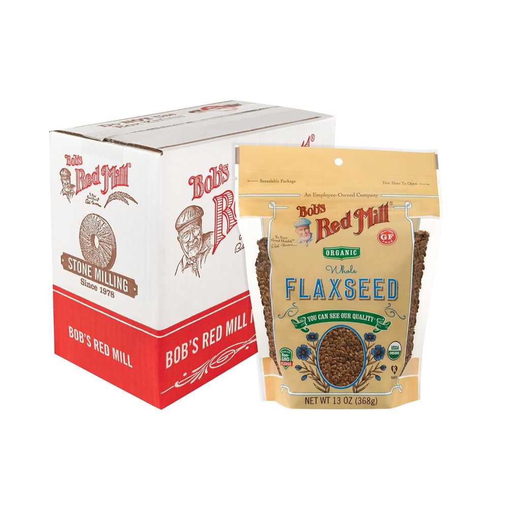 4-Pack Bob's Red Mill Organic Whole Flaxseeds, 13 oz.