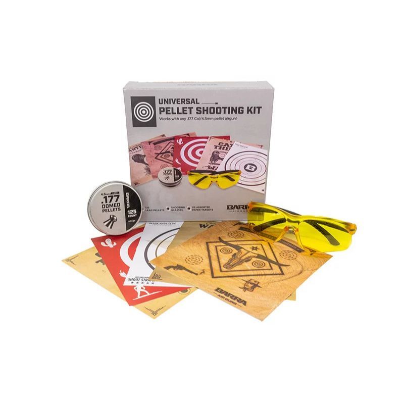 Barra 0.177 Domed Pellet Universal Air Rifle Spring Shooting Kit