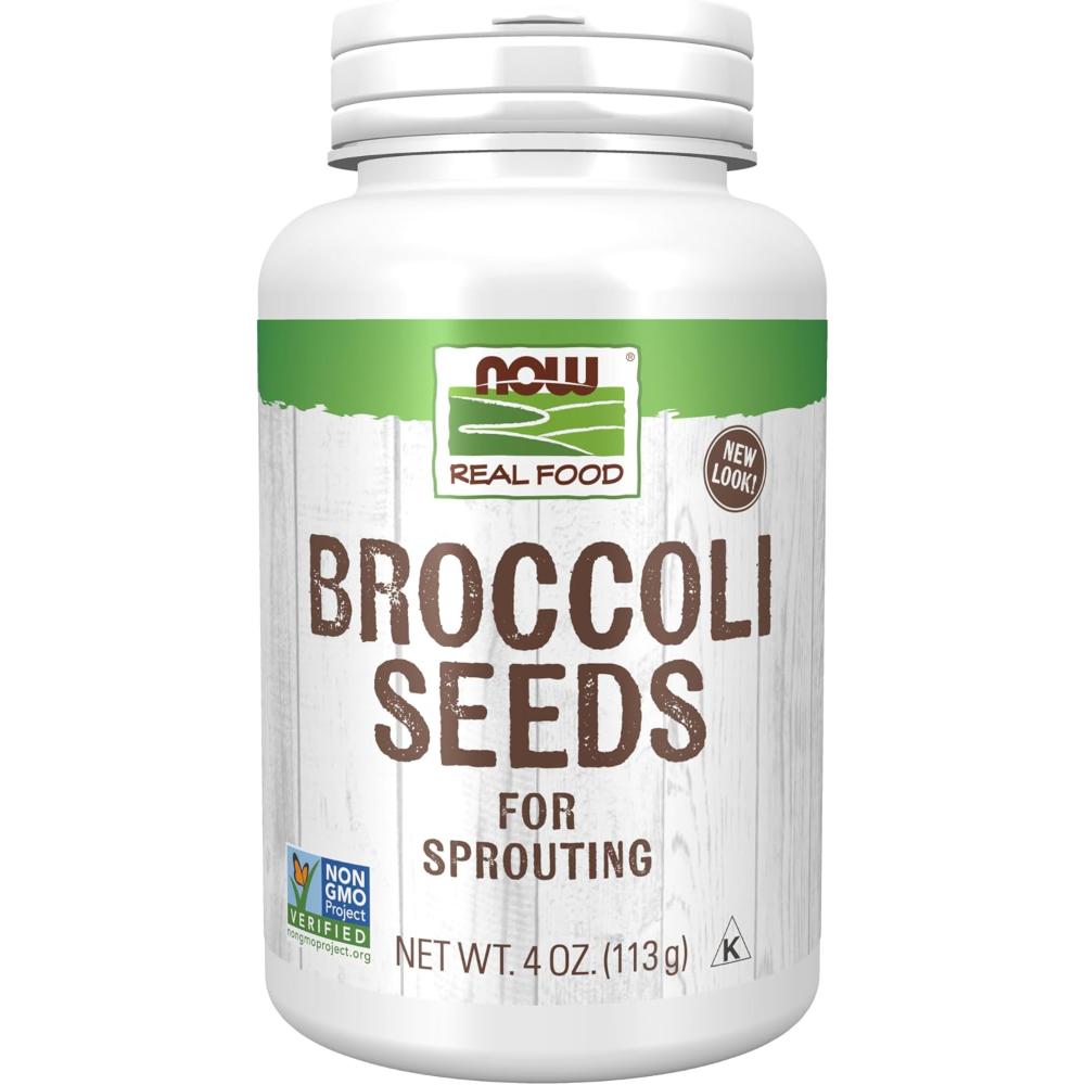 NOW Foods Broccoli Seeds for Sprouting, 4 oz.