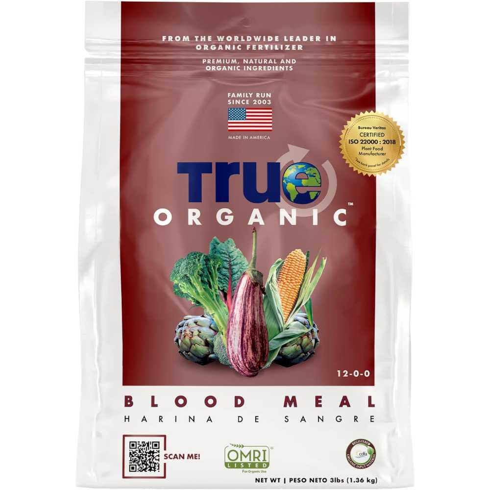 True Organic Blood Meal Fertilizer, 3 lb.