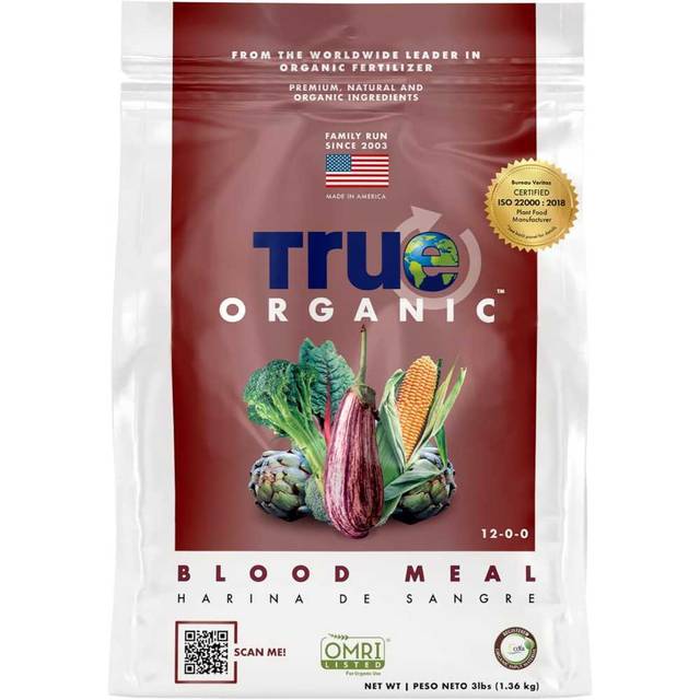 True Organic Blood Meal Fertilizer, 3 lb.