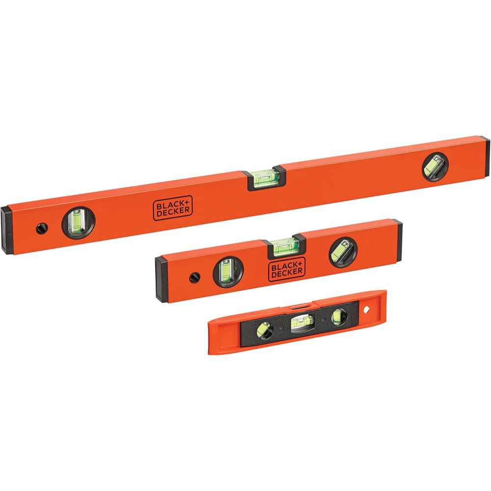 BLACK+DECKER 3-Piece Level Set (9", 12", 24")