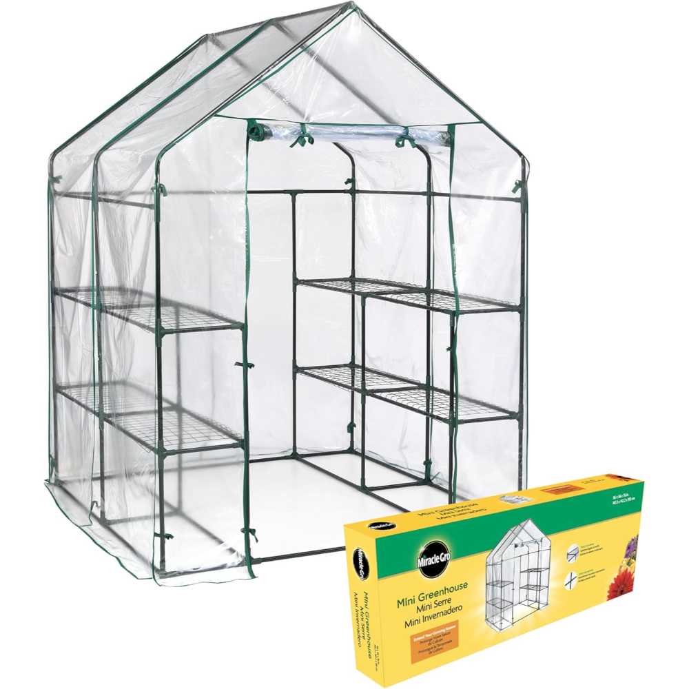 Miracle-Gro All-Season Greenhouse (4'8" x 4'8" x 6'5")