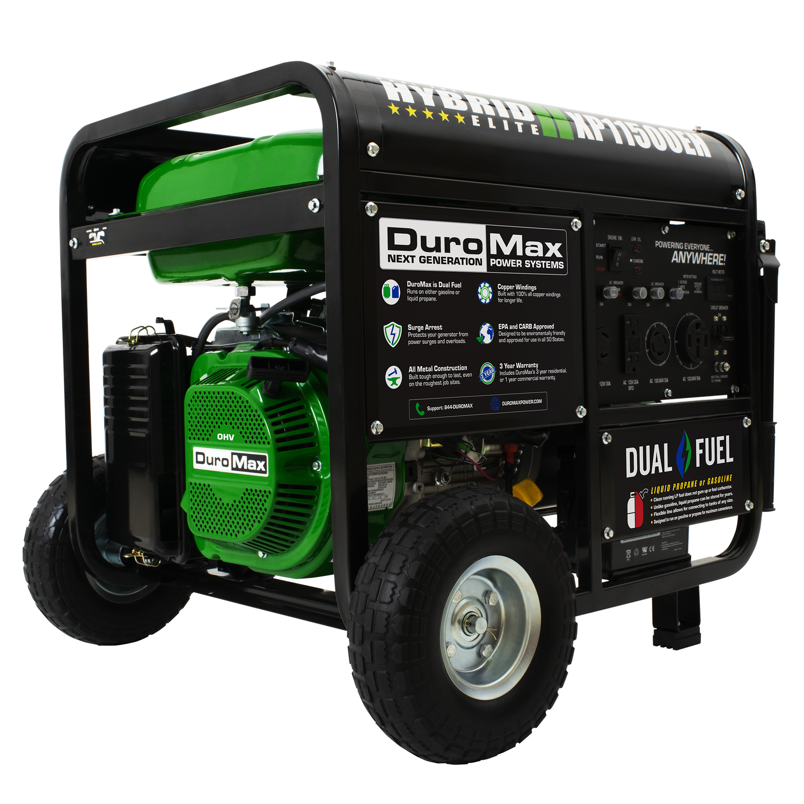 DuroMax 11,500W Dual Fuel Generator