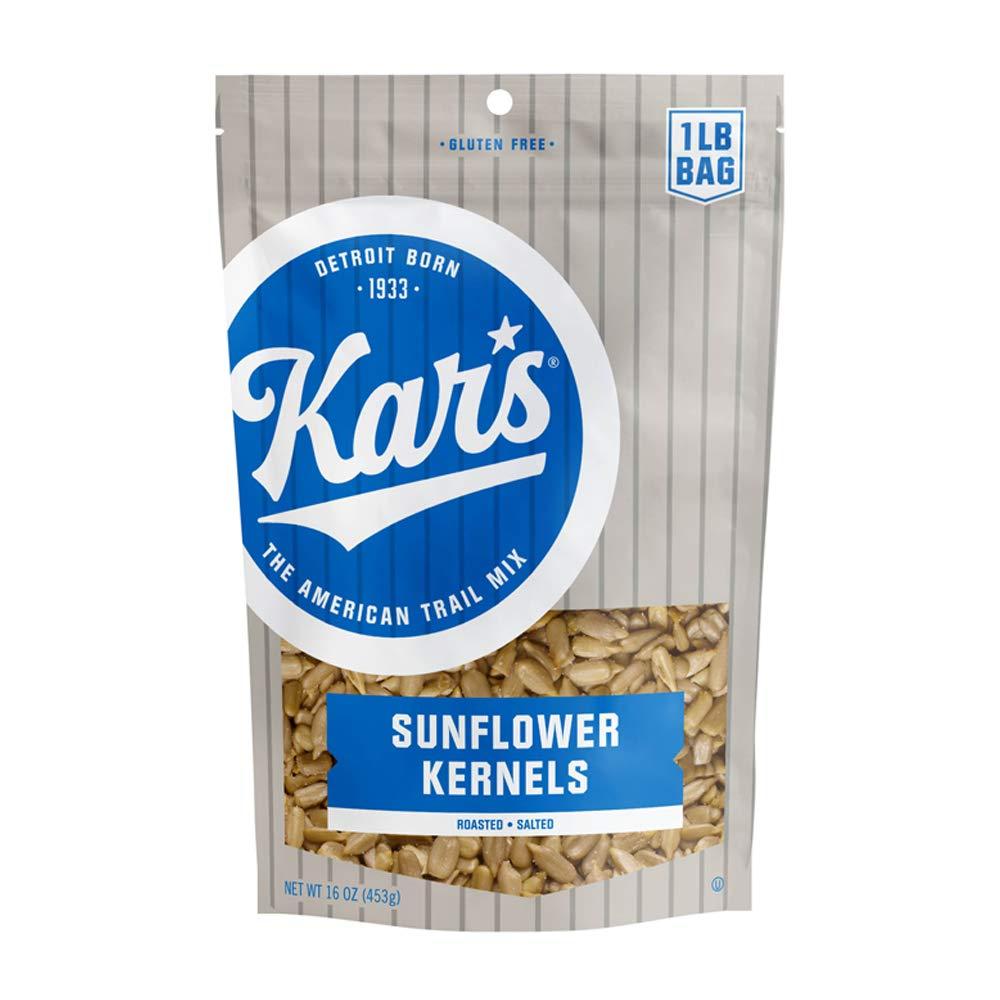 6-Pack Kar's Roasted and Lightly Salted Sunflower Kernels, 16 oz.