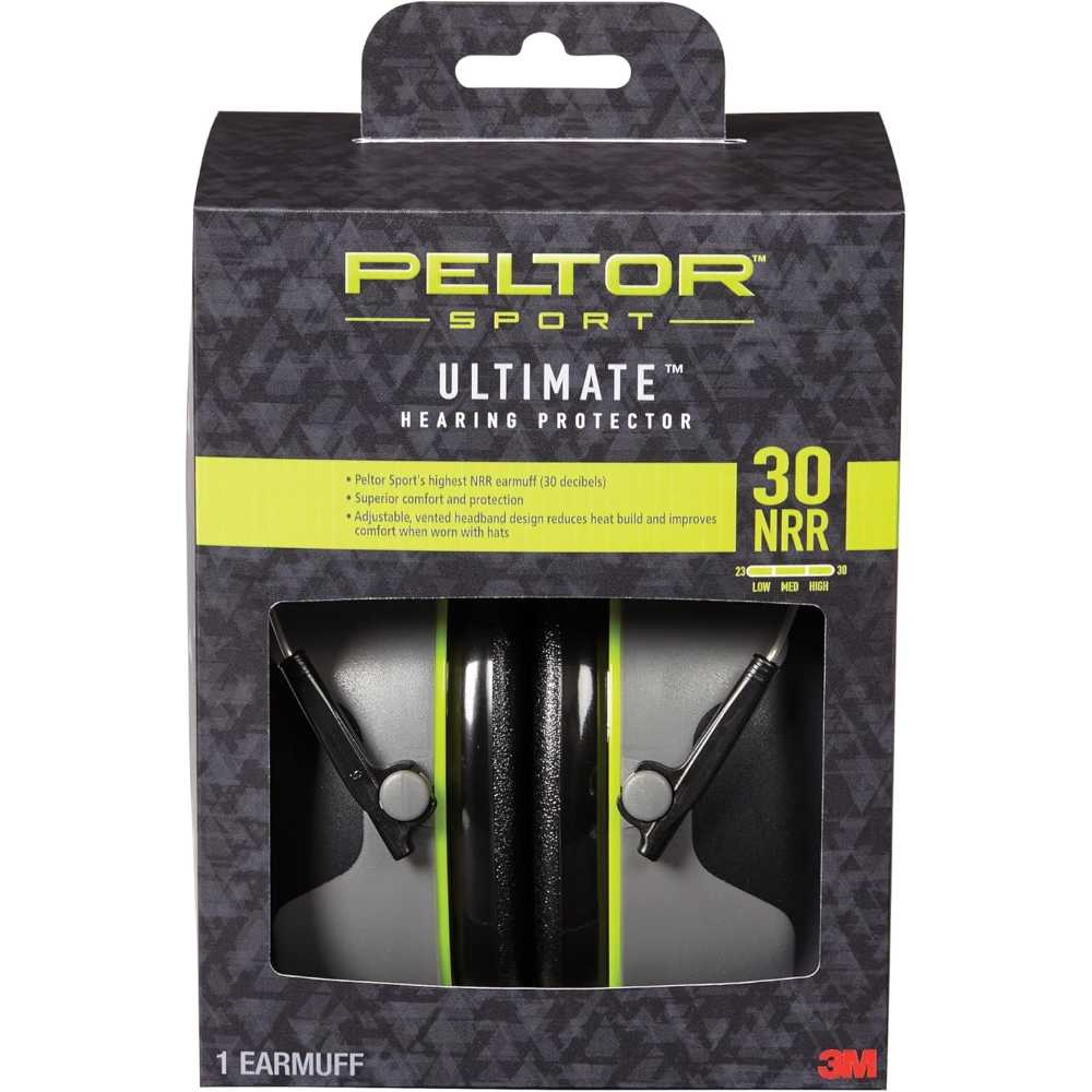 Peltor Sport Ultimate 30 NRR Hearing Protector Earmuffs