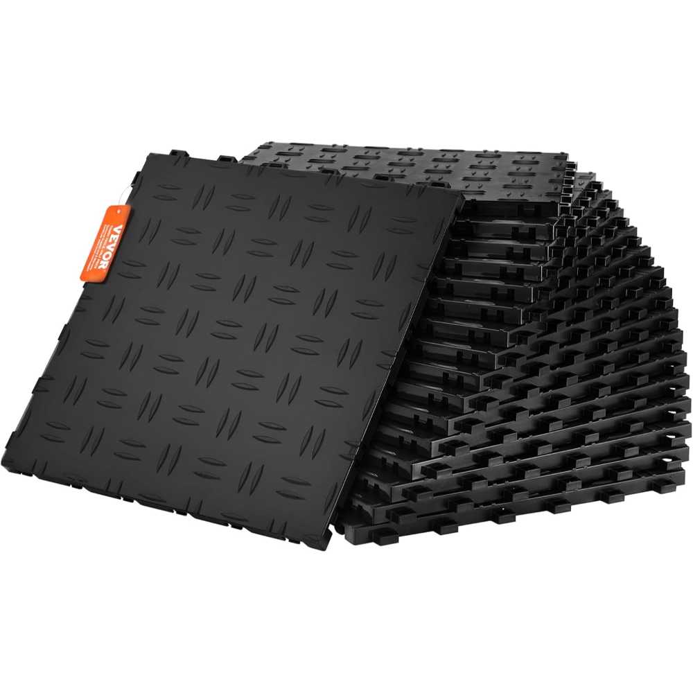 25-Pack VEVOR Garage Floor Tiles (12" x 12" x 0.53")