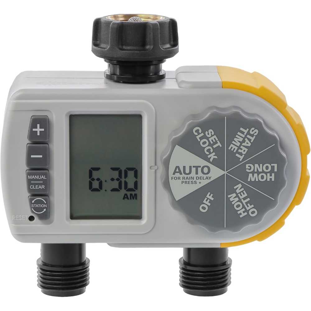 Solterra Single-Dial Two-Outlet Hose Timer