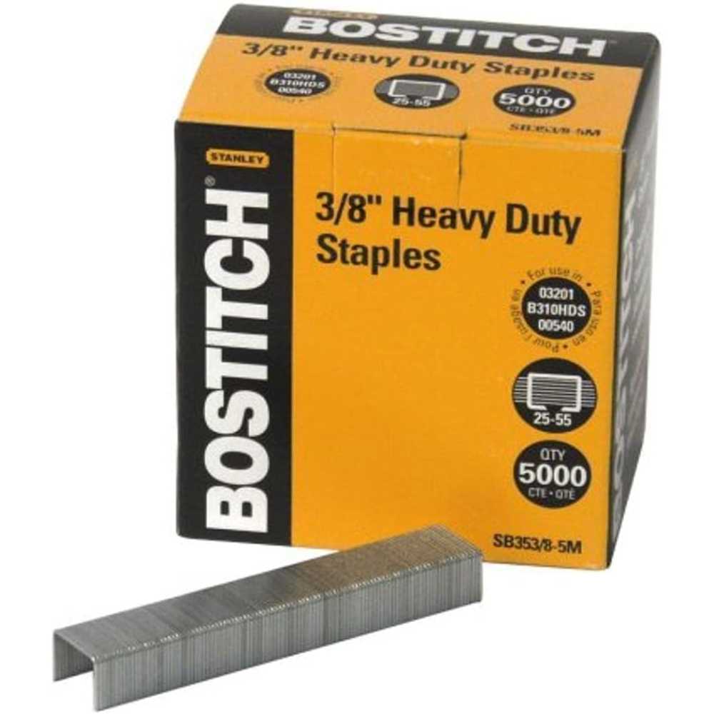 5000-Pack Bostitch Heavy Duty 3/8" Premium Office Staples