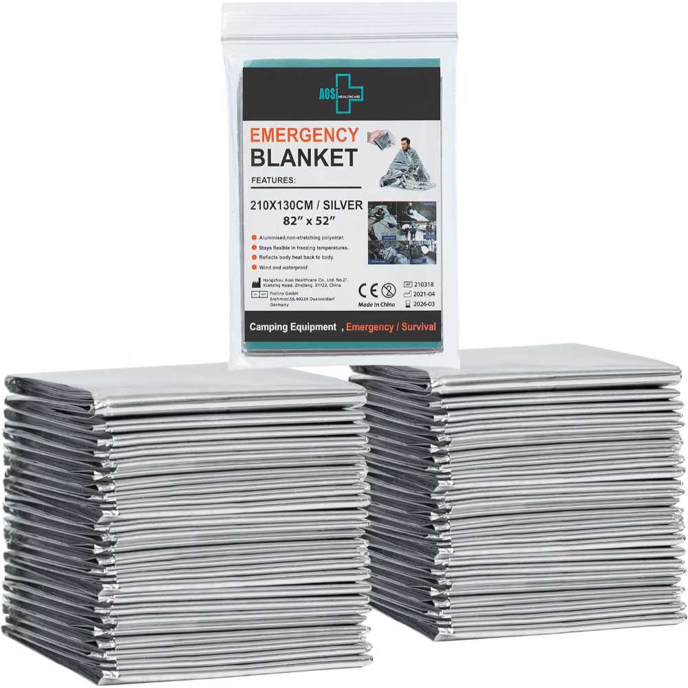 12-Pack General Medi Emergency Mylar Blankets