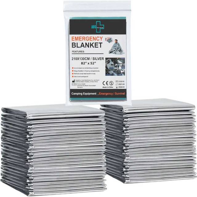 12-Pack General Medi Emergency Mylar Blankets
