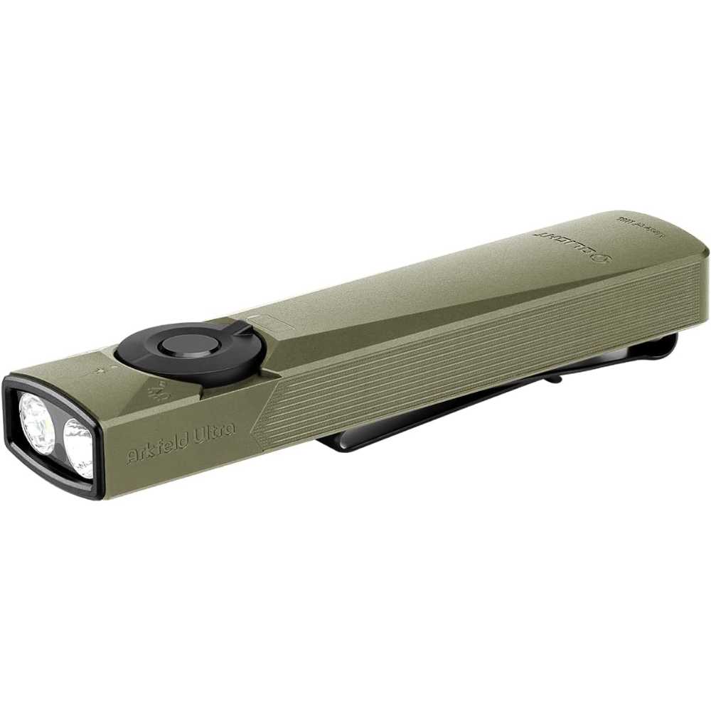 OLIGHT Arkfeld Ultra Rechargeable 1400-Lumen Flashlight w/ White LED, UV & Green Beam