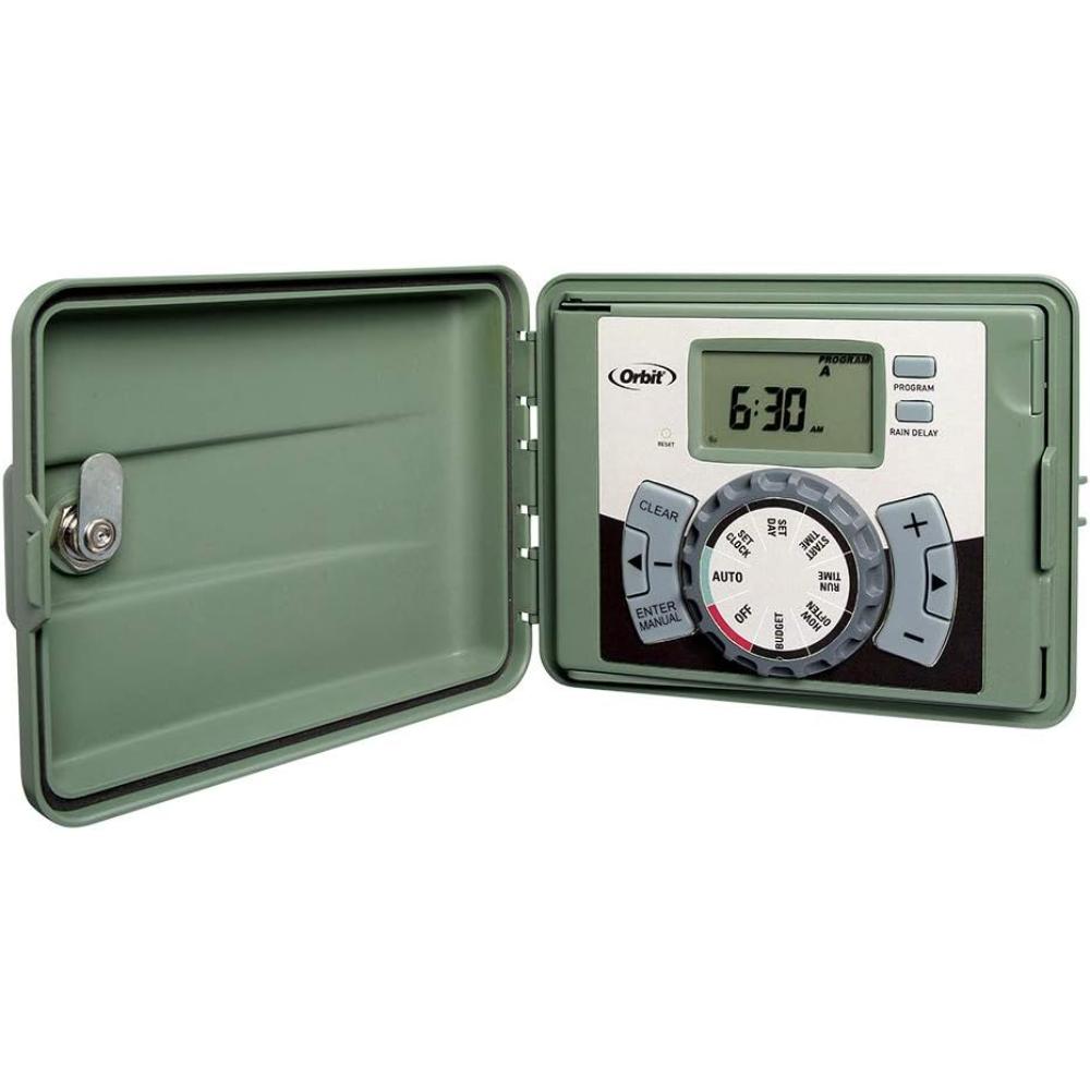 Orbit 4-Station Outdoor Swing Panel Sprinkler System Timer