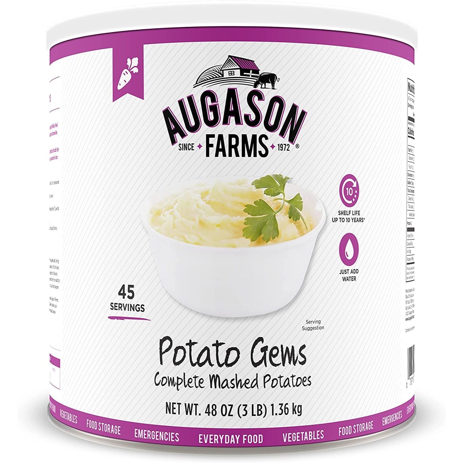 Augason Farms Potato Gems Complete Mashed Potatoes