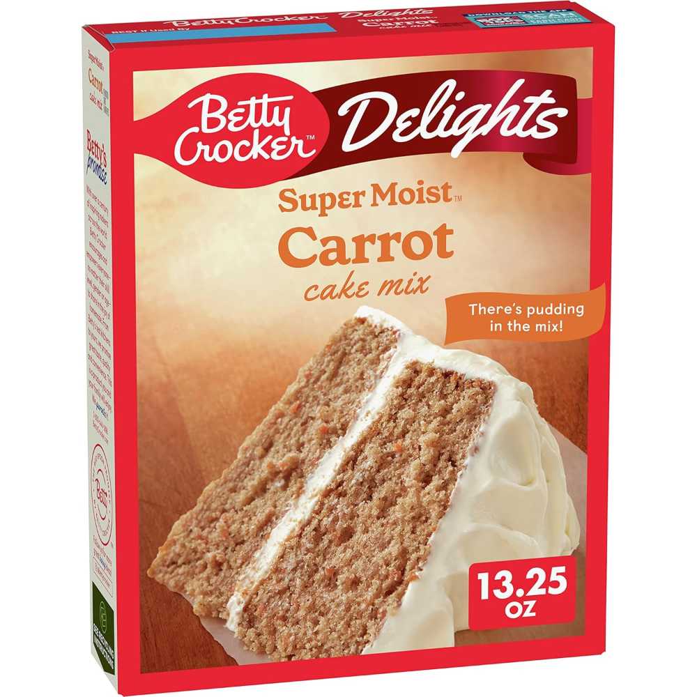 Betty Crocker Delights Super Moist Carrot Cake Mix, 13.25 oz.