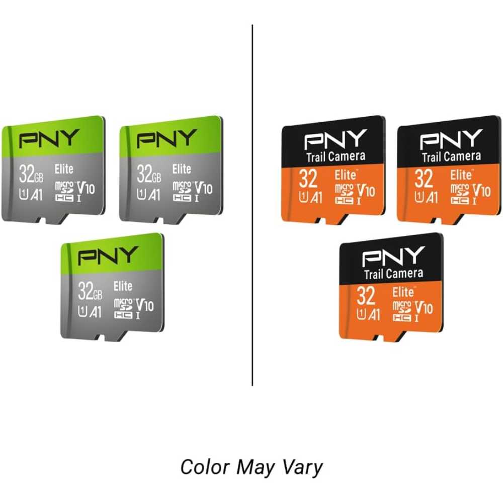 3-Pack PNY 32GB Elite Class 10 U1 V10 A1 microSDHC Trail Cam Memory Card