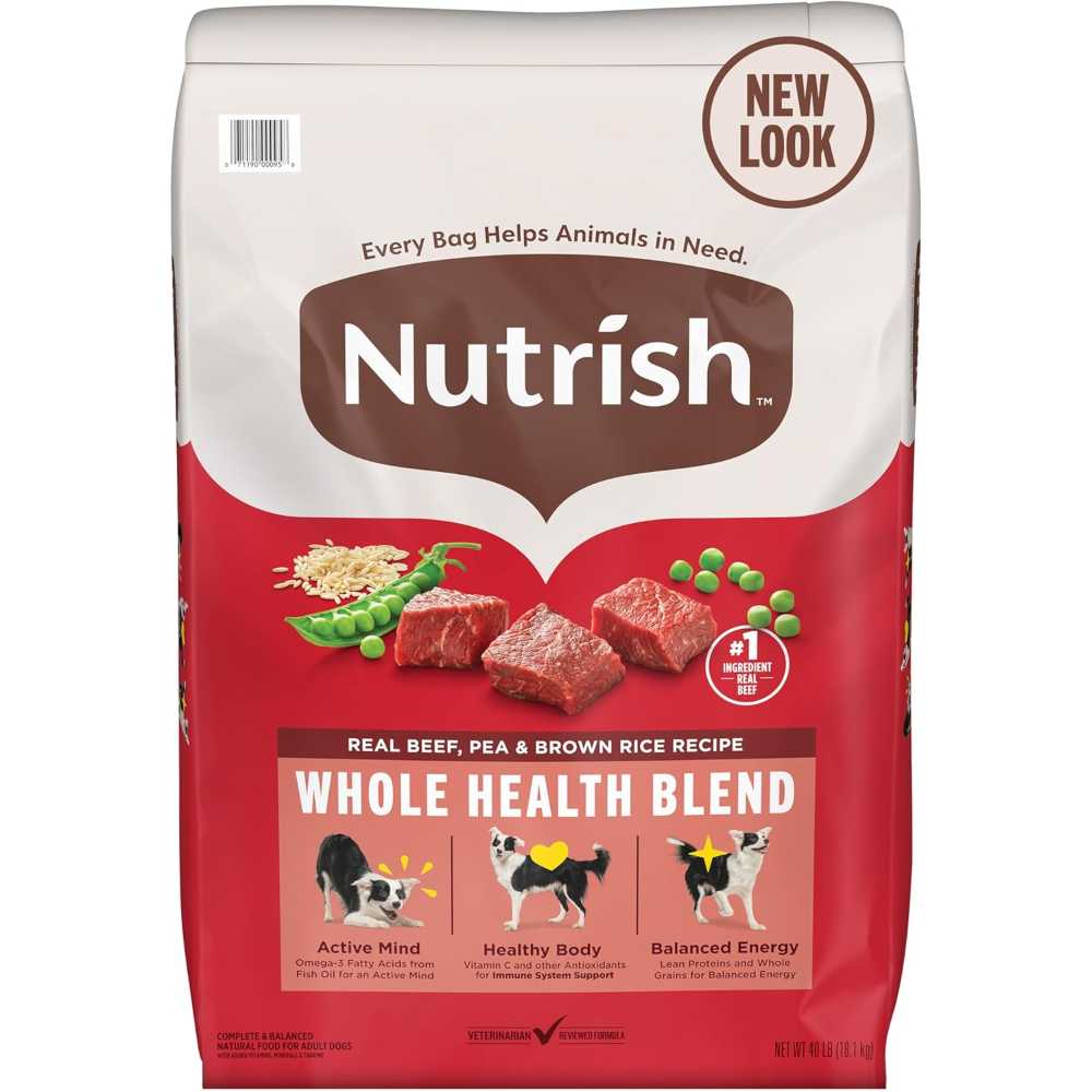 Double Coupon: Nutrish Dry Dog Food, 40 lb. (Various Flavors)