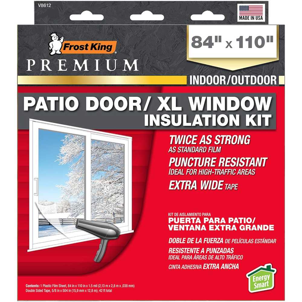 Frost King Patio Door / XL Window Insulation Kit (84” x 110”)