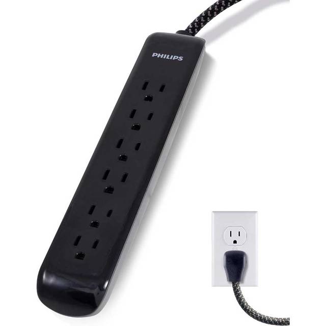 Philips 6-Outlet 1080-Joules Surge Protector w/ 10' Cord