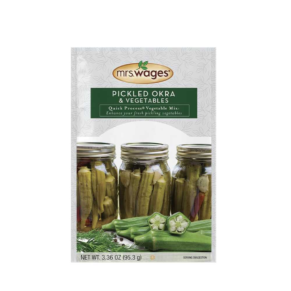 12-Pack Mrs. Wages Pickled Okra and Vegetables Quick Process Mix