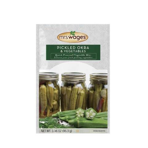 12-Pack Mrs. Wages Pickled Okra and Vegetables Quick Process Mix