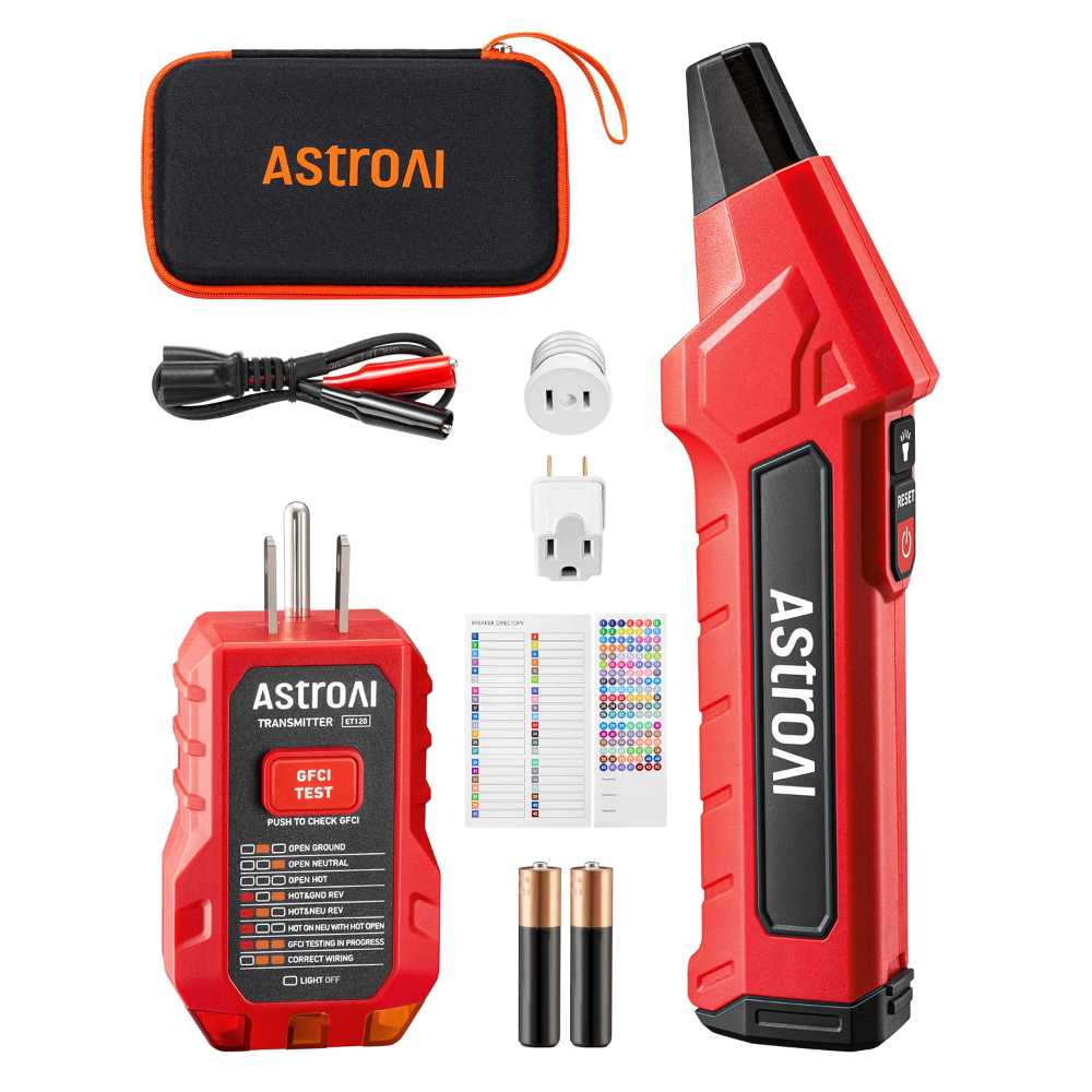 AstroAI Circuit Breaker Finder + GFCI Outlet Tester Kit