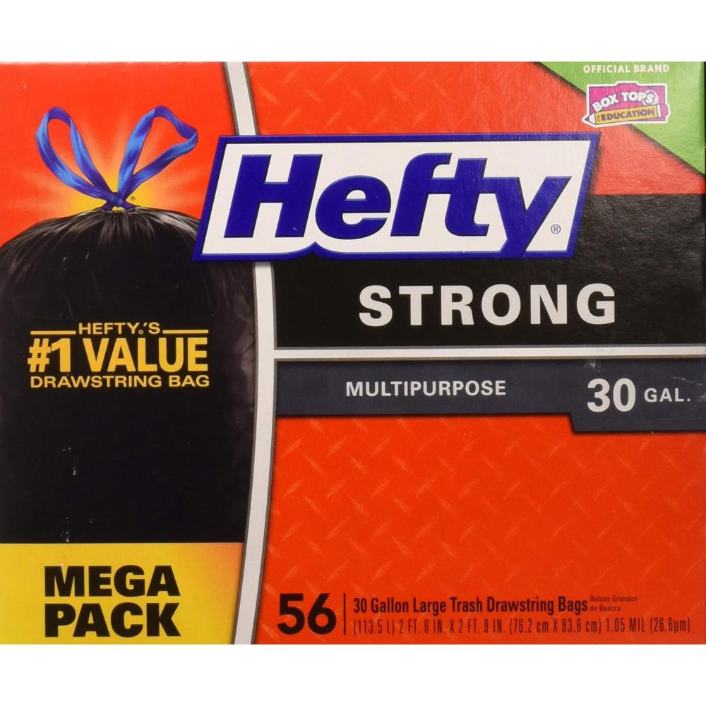 168-Pack Hefty Strong 30-Gallon Trash Bags