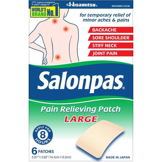 6-Pack Salonpas Large Pain Relieving Patches