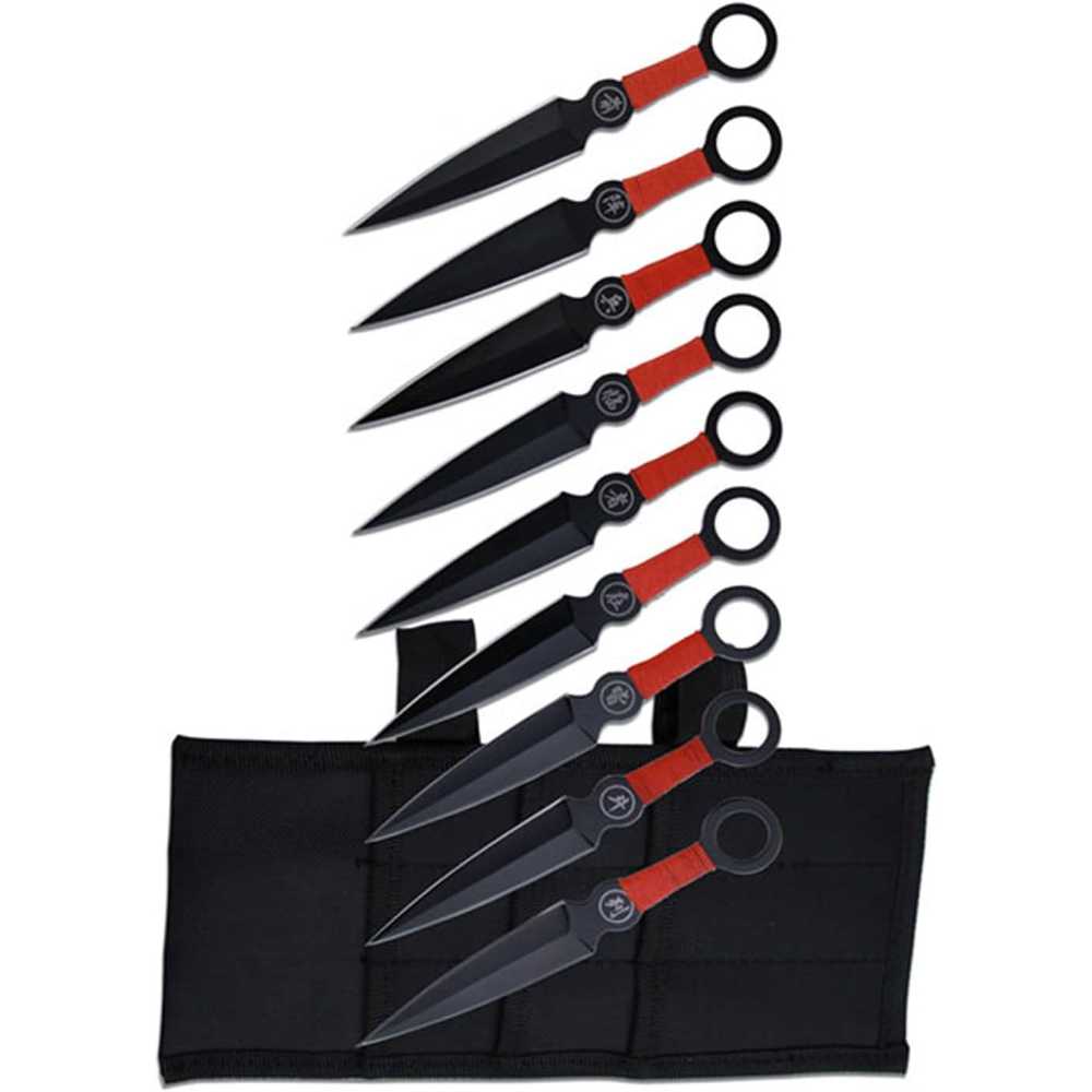 9-Pack Perfect Point Throwing Knife Set