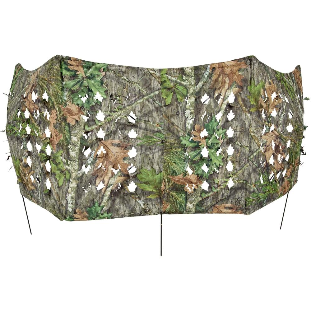 Ameristep Throwdown Ground 3D Leafy Die-Cut Camo 2-Person Hunting Blind