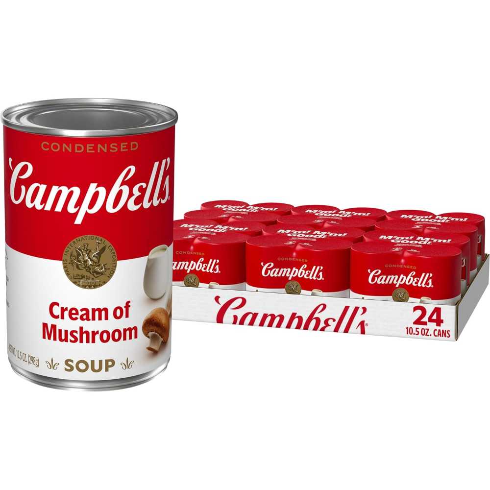 24-Pack Campbell's Condensed Cream of Mushroom Soup, 10.5 oz.