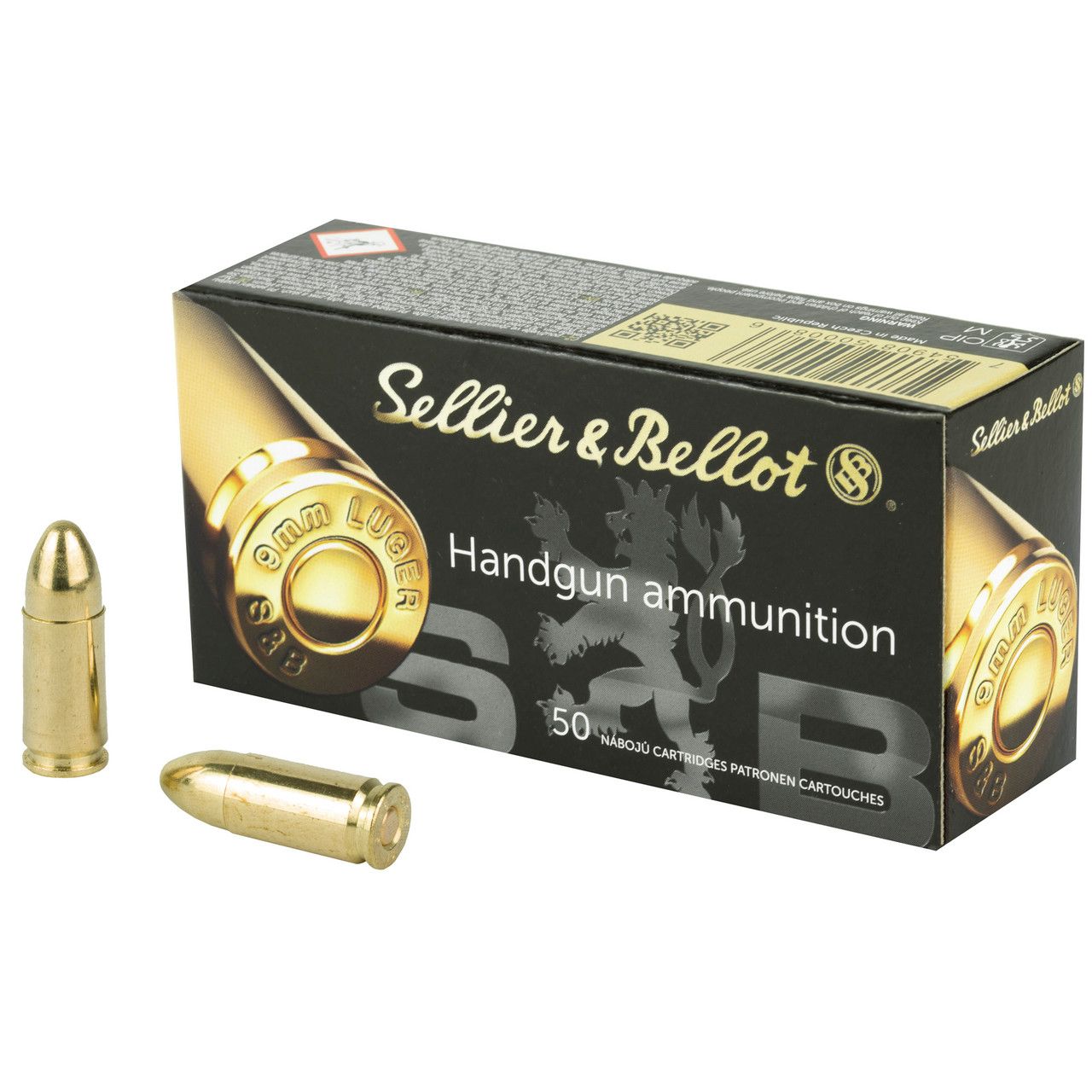 1000-Rounds Sellier & Bellot 9mm 115gr FMJ Ammo ($0.235 CPR)