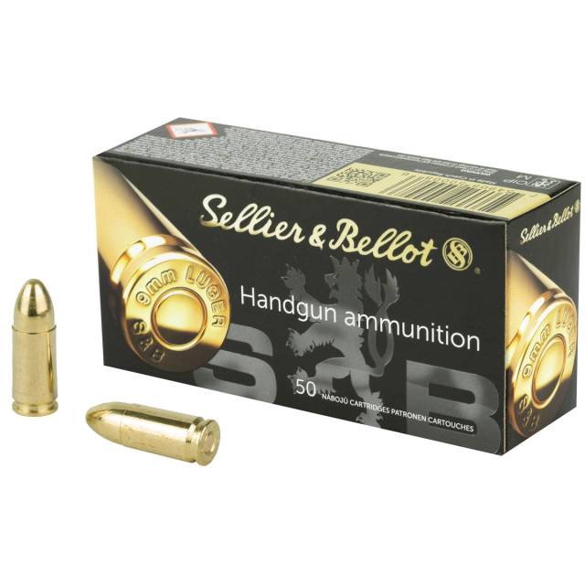 1000-Rounds Sellier & Bellot 9mm 115gr FMJ Ammo ($0.235 CPR)