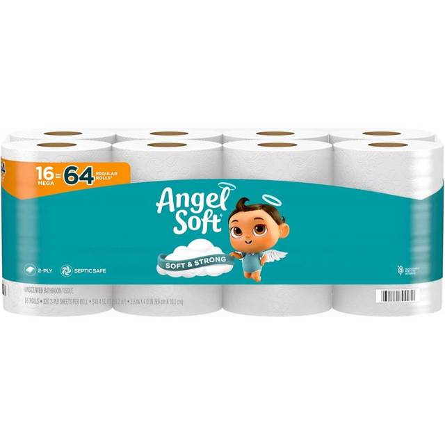 6-Pack Angel Soft Mega Rolls Toilet Paper