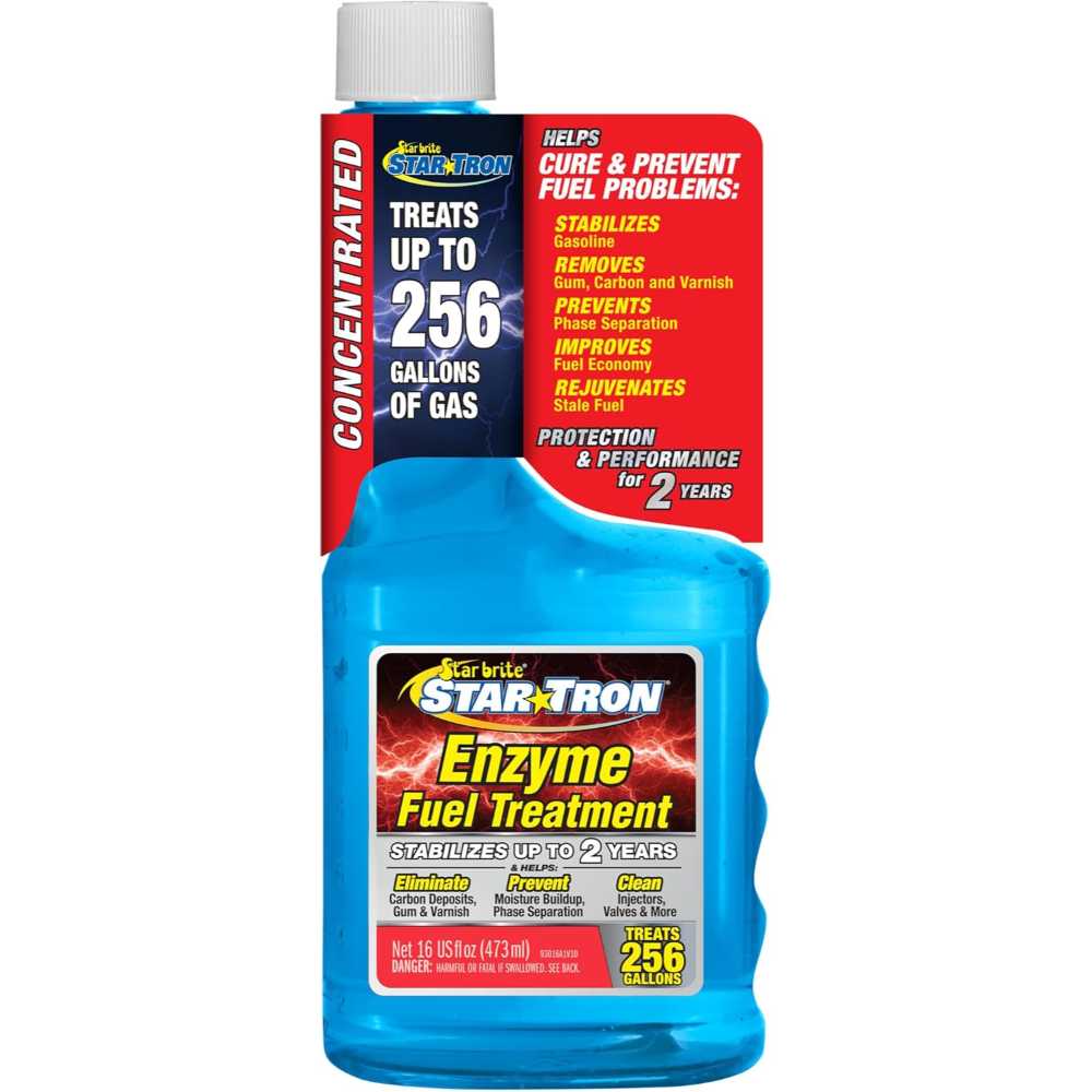 Star Tron Enzyme Fuel Treatment & Stabilizer Concentrate, 16 oz. (Treats 256 Gallons)