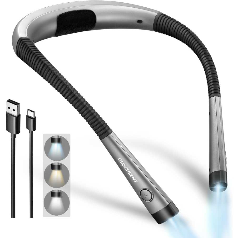 Glocusent USB-C Rechargeable Neck Light