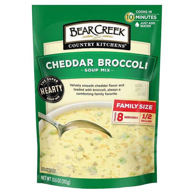 6-Pack Bear Creek Cheddar Broccoli Soup Mix, Family Size 10.6 oz.