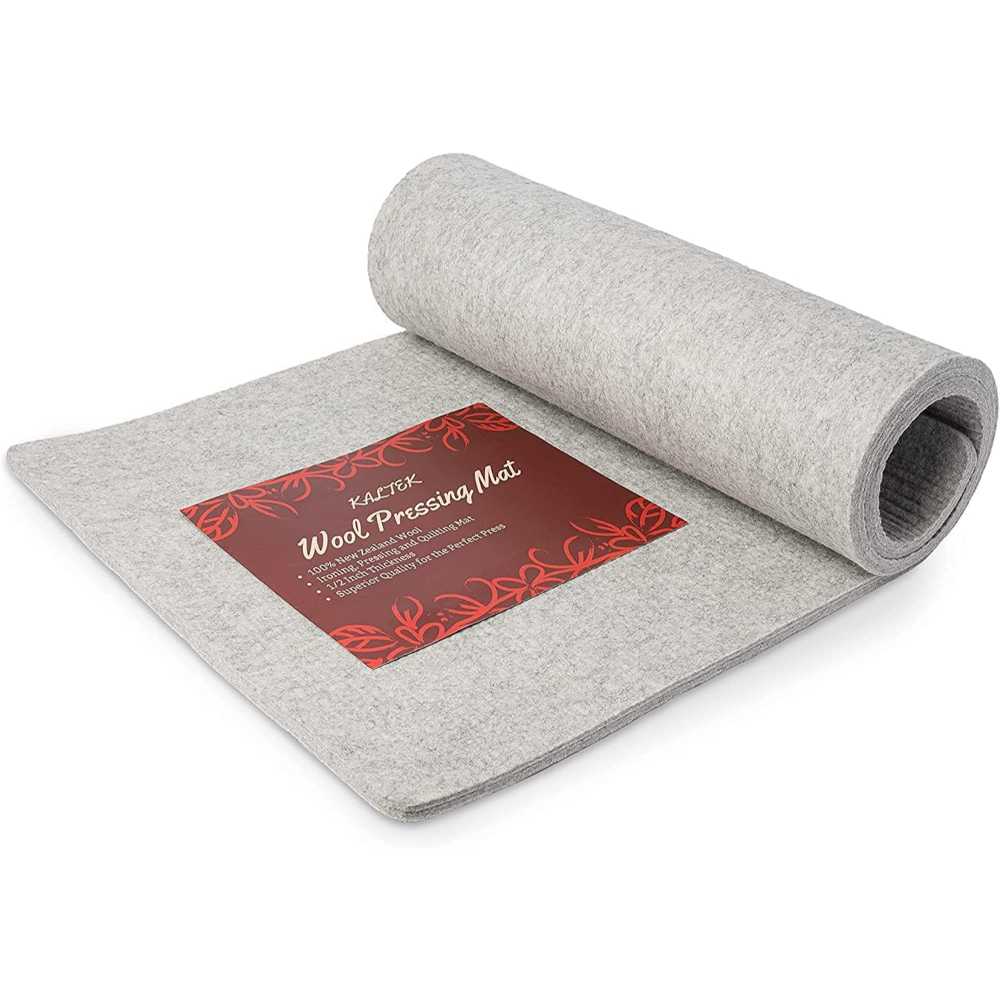 Kaltek 15" x 54" 100% New Zealand Wool Pressing Mat for Quilting, Sewing and Ironing