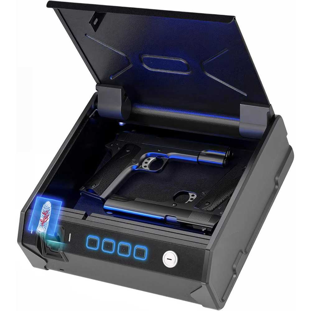 MAXSafes Quick-Access Finger-Vein Biometric Pistol Safe