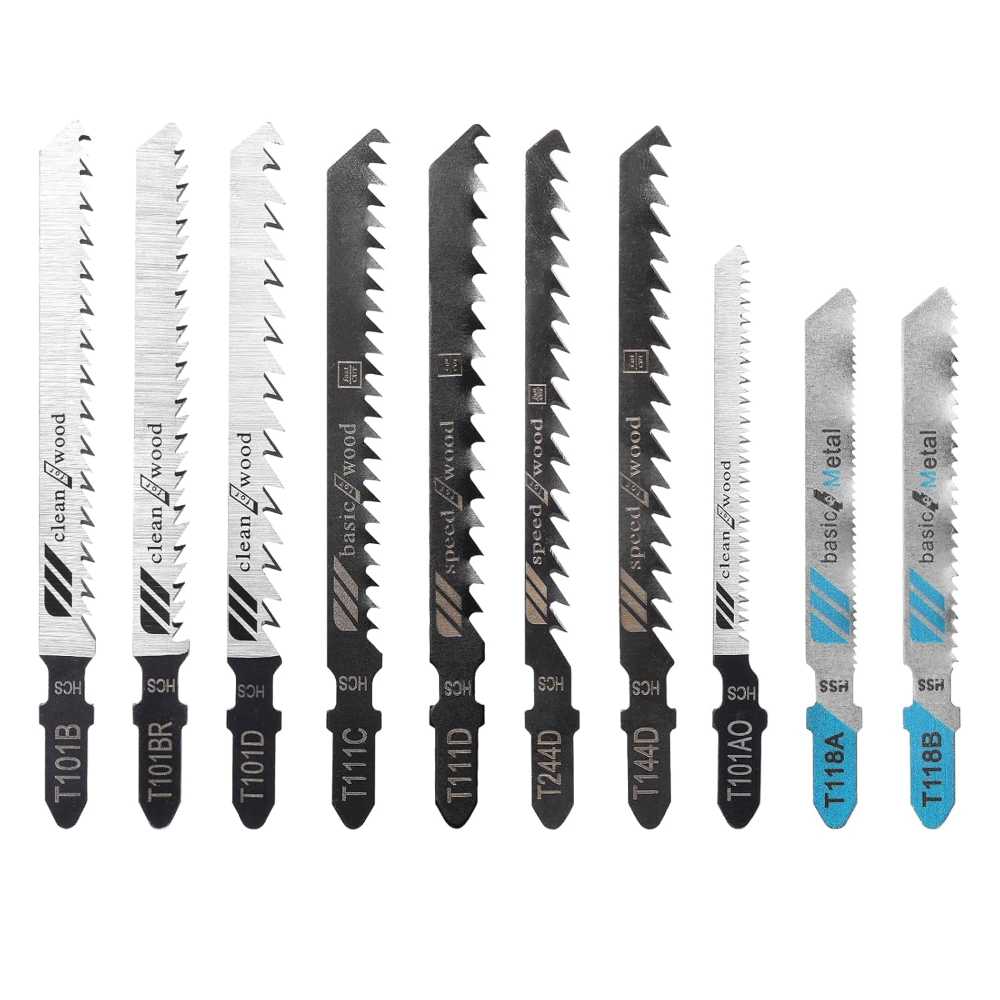 10-Pack Woodstarter T-Shank Multi-Purpose Jigsaw Blades Set w/ Storage Case