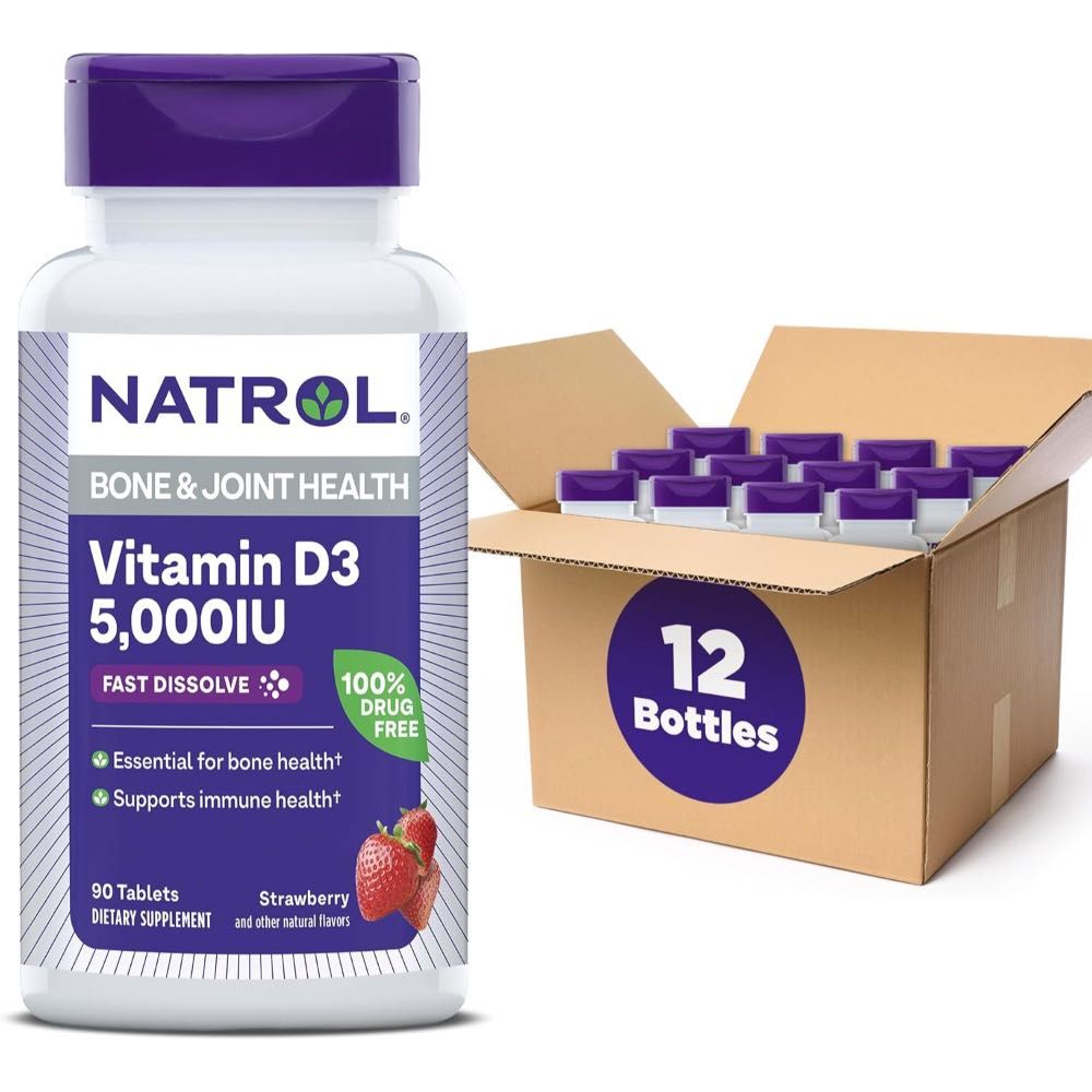 1080-Pack Natrol Vitamin D3 5000 IU Fast Dissolve Tablets