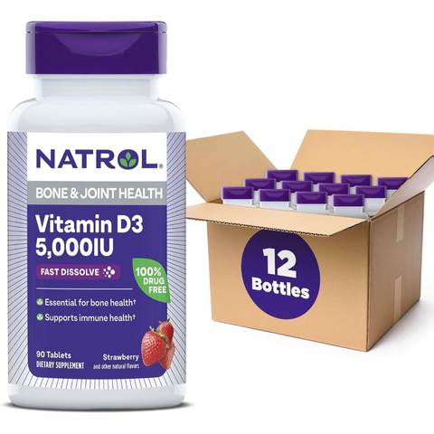 1080-Pack Natrol Vitamin D3 5000 IU Fast Dissolve Tablets